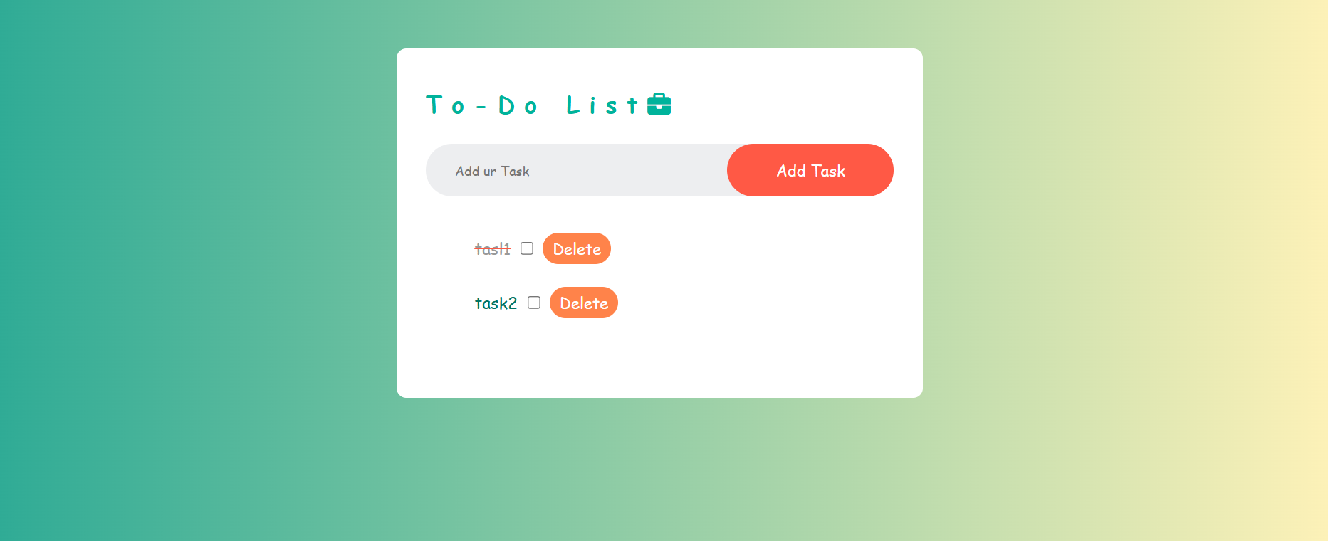 project-2 To-Do list